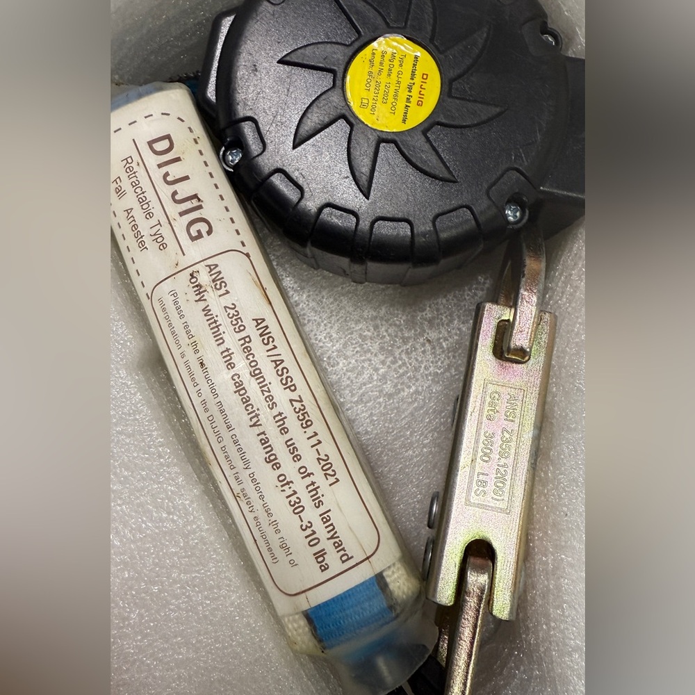 DIJJIG 6ft.Fall Protection Automatic Return Rope - Picture 3 of 8